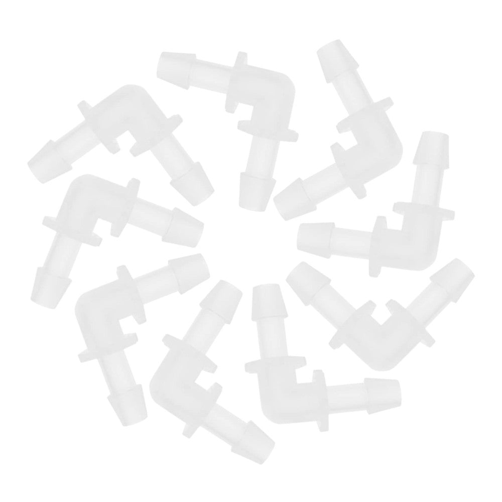 10pcs Aquarium Airline Tubing Connector L-Shaped Non-Return Valves Plastic Ai...