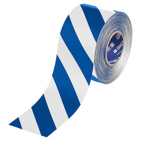 Brady 177063 Tape, Blue/White, 4W, 100Ft