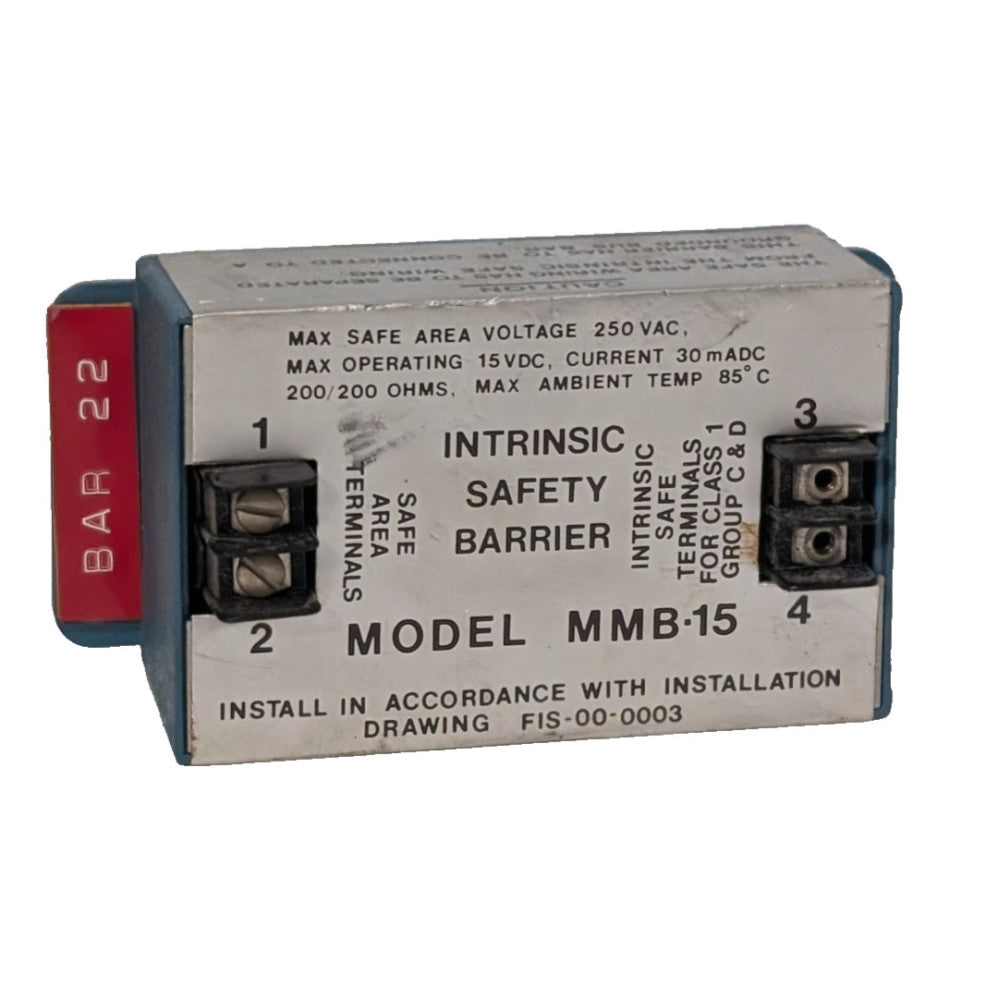 Micro Motion Inc. Telemetering Equipment MMB-15 Intrinsic Safety Barrier