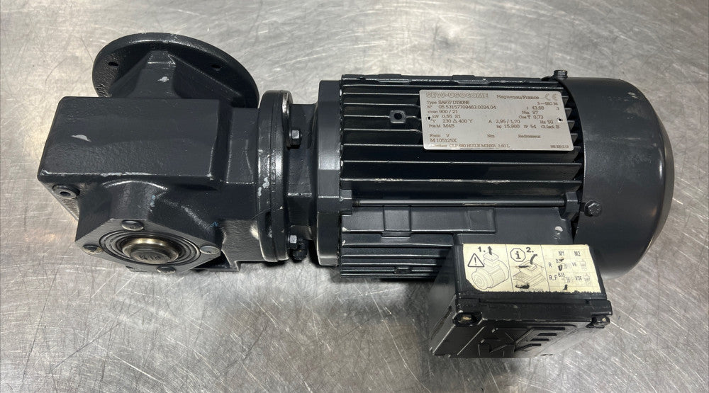 SEW-USOCOME Type SAF37DT80N6 Motor With Gear Box Nos Surplus