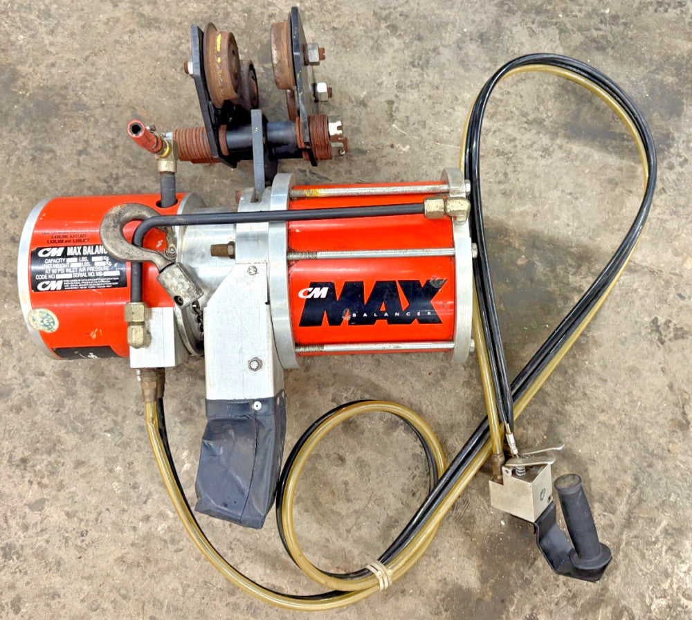 CM 0951 CHAIN HOIST MAX BALANCER, 200 LBS CAPACITY, 9.1 KG, W/ TROLLEY