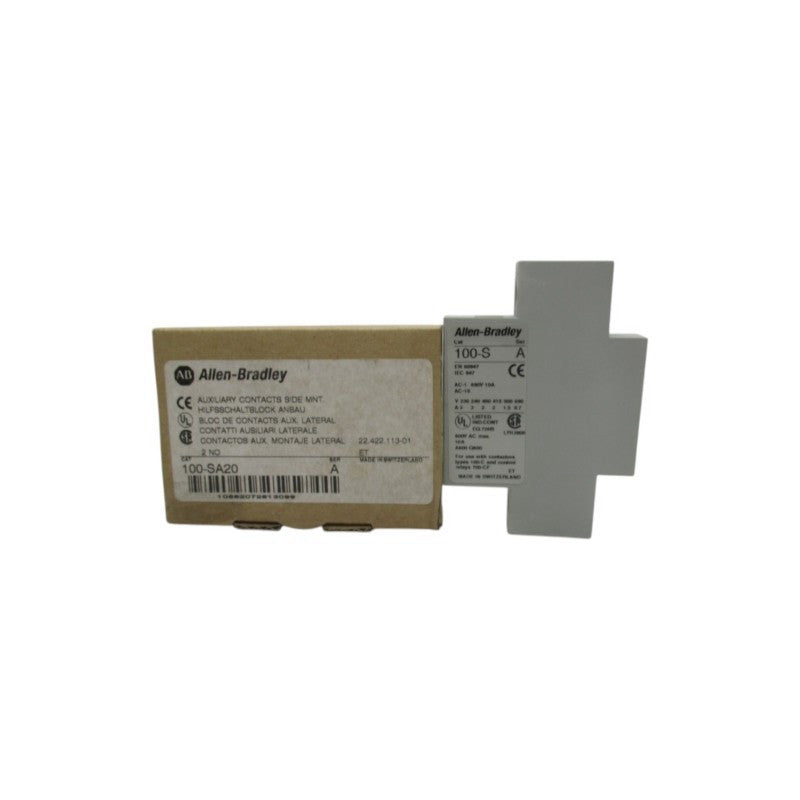 ALLEN BRADLEY 100-SA20 SER. A 600VAC 10A (BR/WH) NSMP