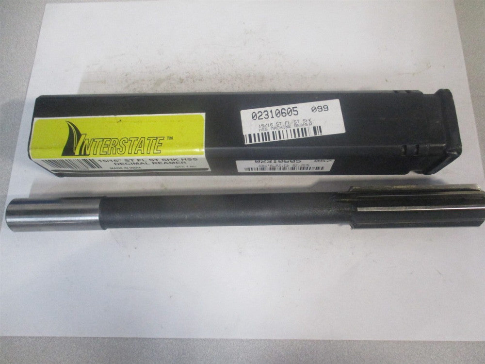 (144429601516000) 15/16″ x 2-5/8" x 10" Straight Flute HSS RH Chucking Reamer