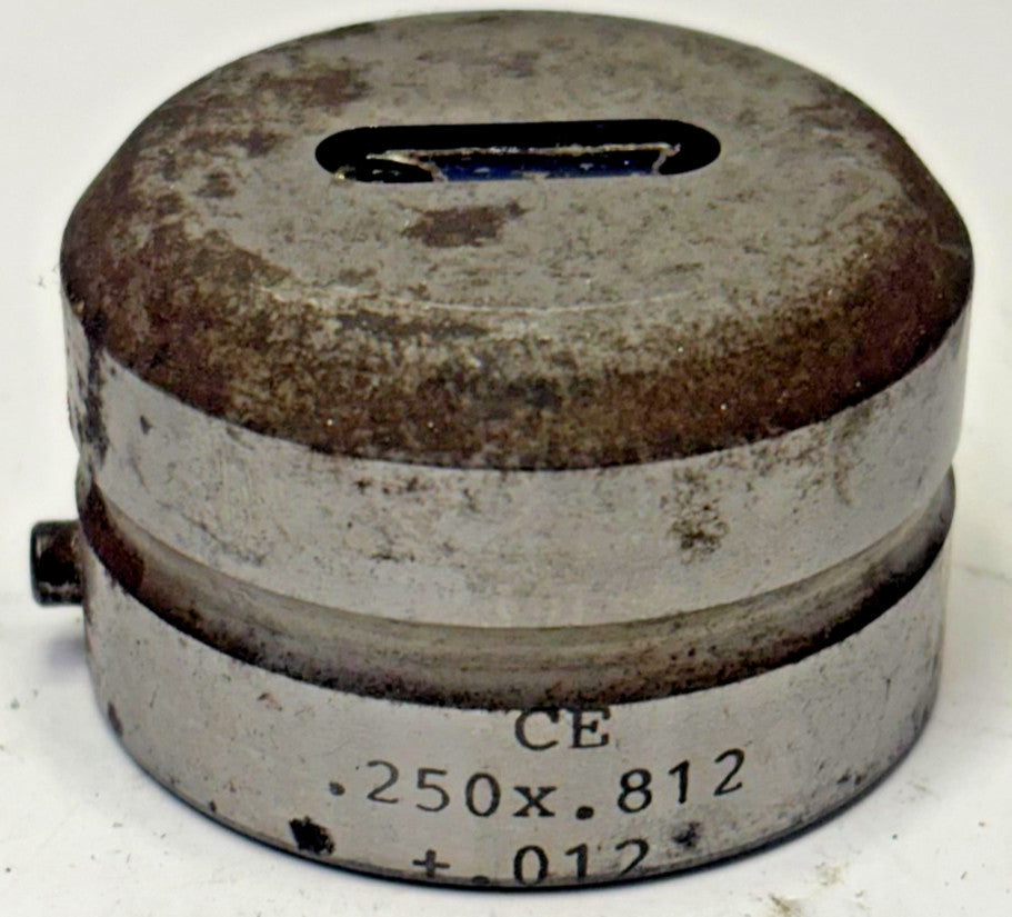 CE TOOLING 800 634-6628 NEGATIVE TAPER CNC TURRET PUNCH CE .250 X.812 +.012