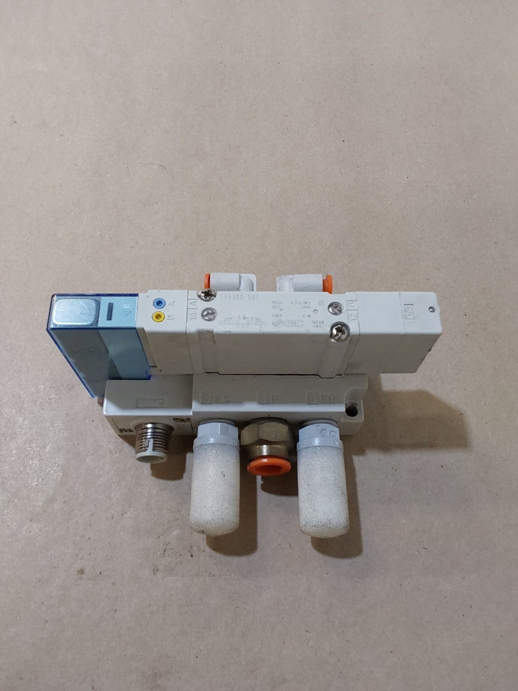 SMC SY5300-5U1 Solenoid Valve W/BASE