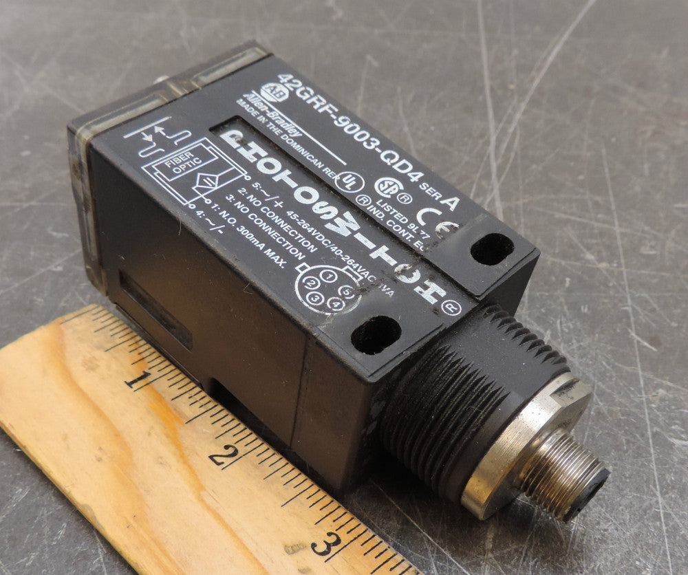 Allen Bradley AB 42GRF-9003-QD4 Photoelectric Switch Fiber Optic Sensor