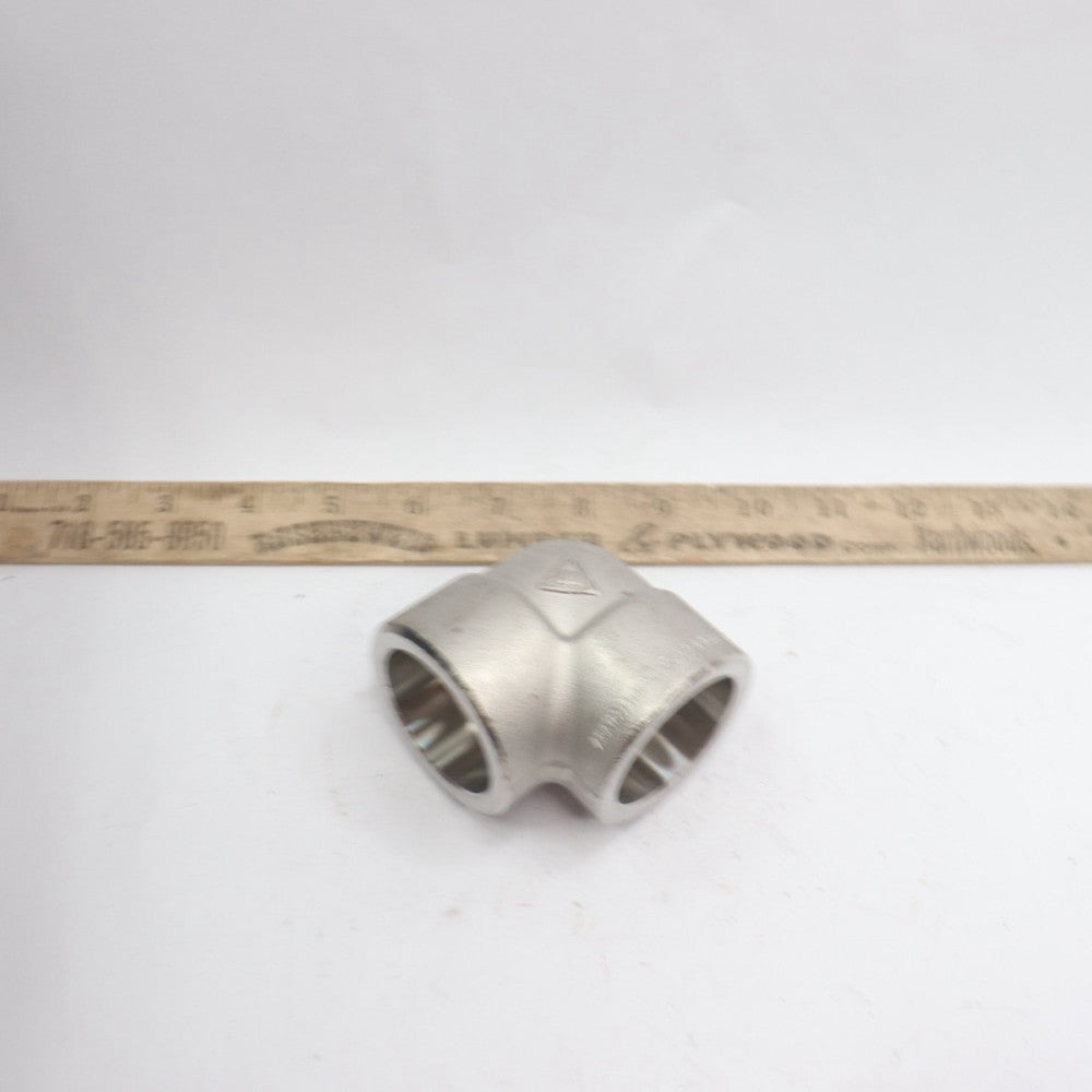 Socket Weld 90 Degree Elbow 316 Stainless Steel 3000 # 1-1/4"