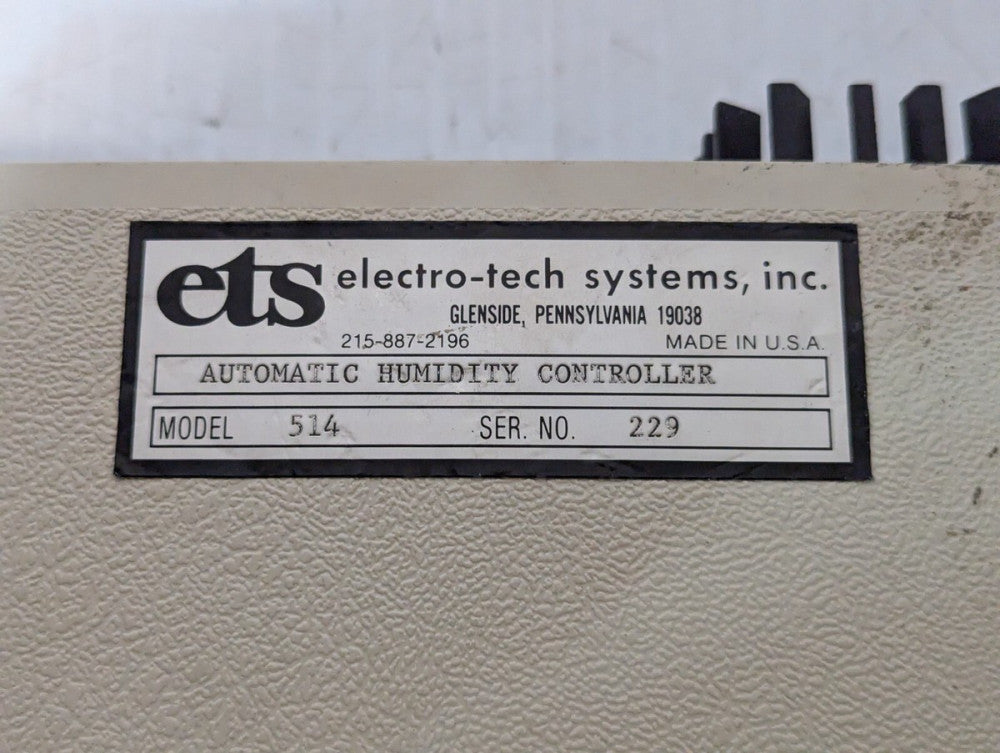 Electro Tech Systems ETS Model 514 Automatic Humidity Controller
