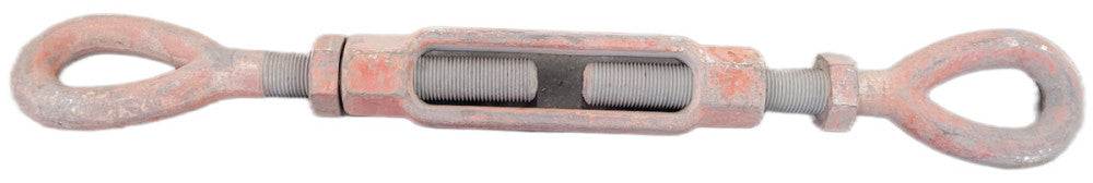 TURNBUCKLE EYE TO EYE 43-1/2" X 80-1/2", STEEL, TAKE UP: 18", 3"-4 THREAD SIZE
