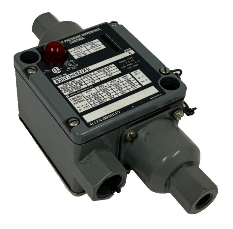 NEW ALLEN BRADLEY 836T-D452JX9 PRESSURE SWITCH SER. A 5-40PSI