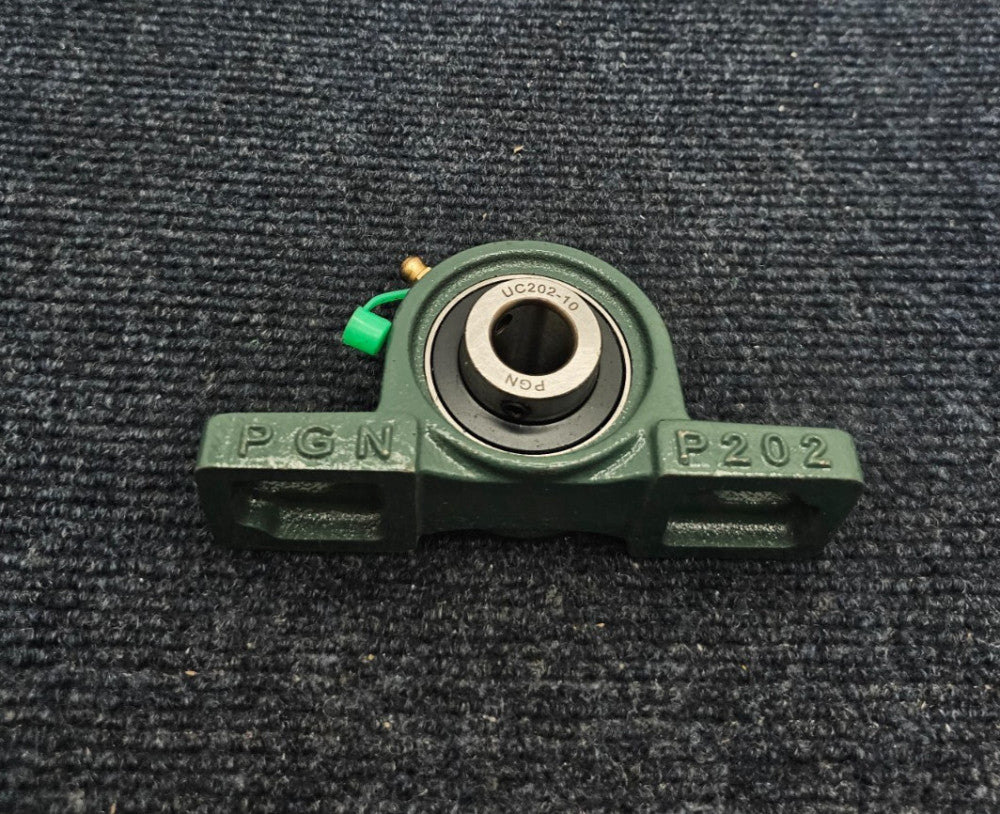 (QTY 2) PGN P202 /UC202-10: BLOCK BEARING 5/8" BORE CAST IRON CAGE