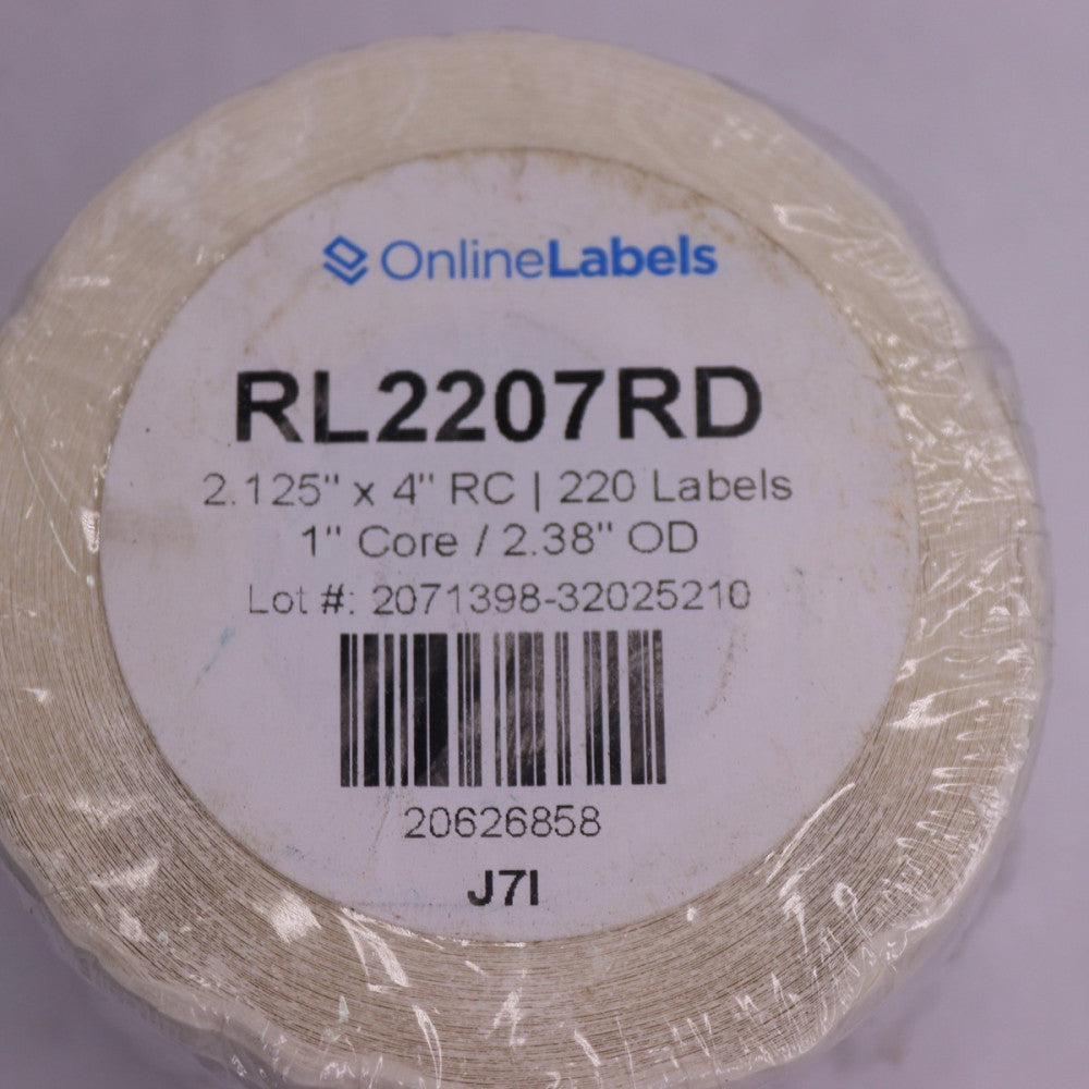 Online Labels Thermal Roll Labels 2.125" x 4" x 1" Core x 2.38" OD RL2207RD