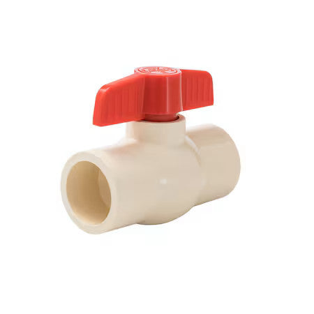 Zoro Select 107-127 1-1/2" Socket Cpvc Ball Valve Inline