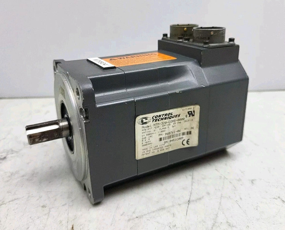 Control Techniques NTM-320-CONS-0000 Servo Motor 0.76kW 960761-06 4000 Rpm 240V