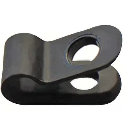 Zoro Select 22Cc16a0062b Cable Clamp, Nylon, 1/16 In Bundle Dia., Black, 25 Pk