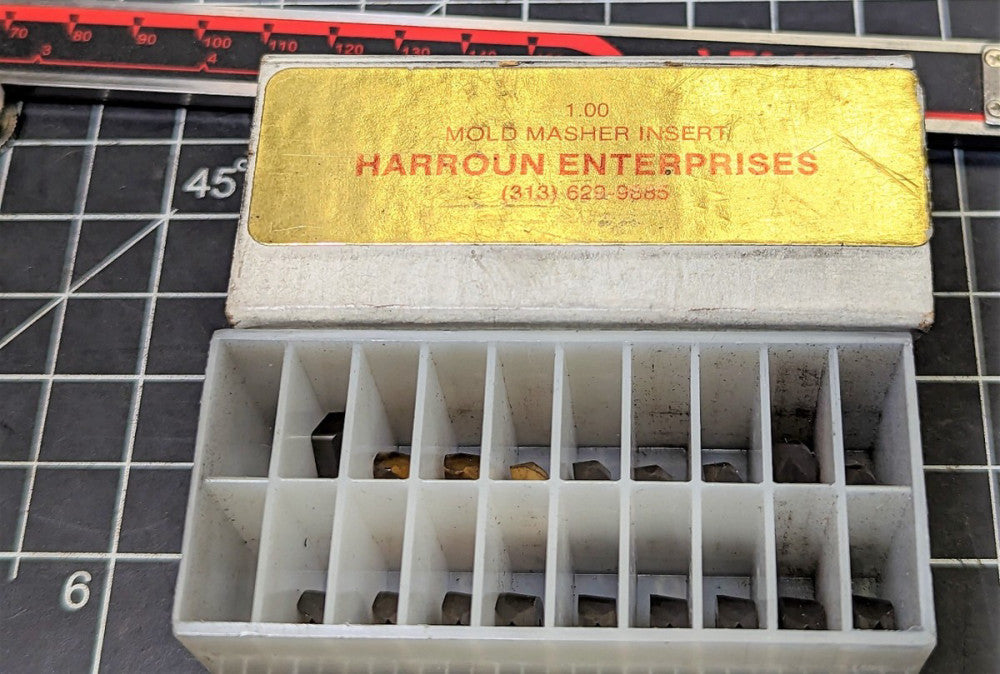 (18) 1.00 Mold Masher Carbide Inserts Harroun Enterprises [OF19]