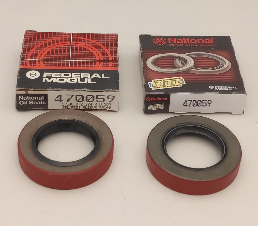 National 470059 Wheel Seal Oil Seal 1.5" ID X 2.374" OD X 0.50" W (Pack of 2)