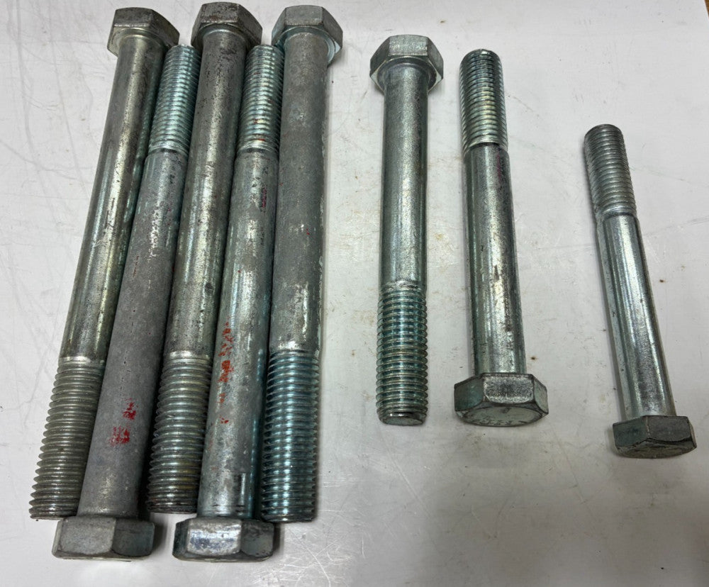UNBRANDED HEAVY HEX BOLTS GRADE 5 ASSORTMENT (LOT OF 8)