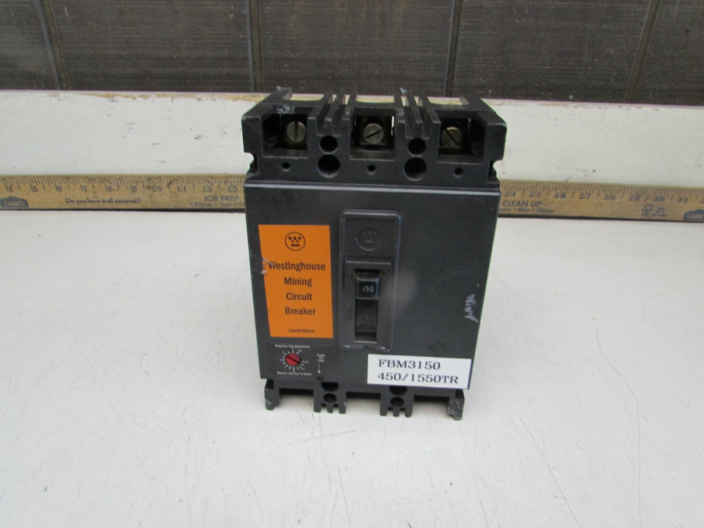 WESTINGHOUSE FBM3150 ,MINING CIRCUIT BREAKER , 3P/150/600V , GOOD TAKEOUT!  