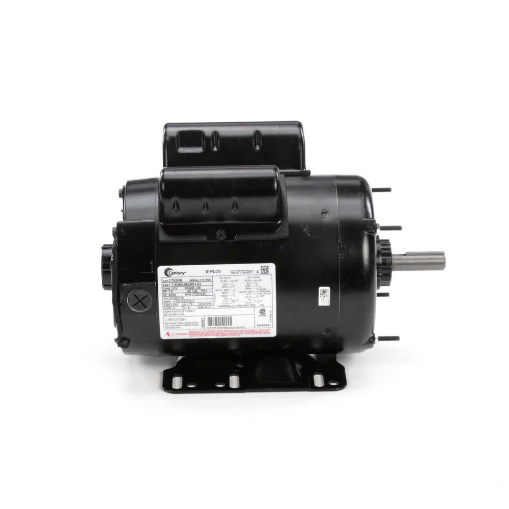 Century C782RB Electric Motor 1 HP 1800 Rpm 1-PH 115/230 volt 56 Frame