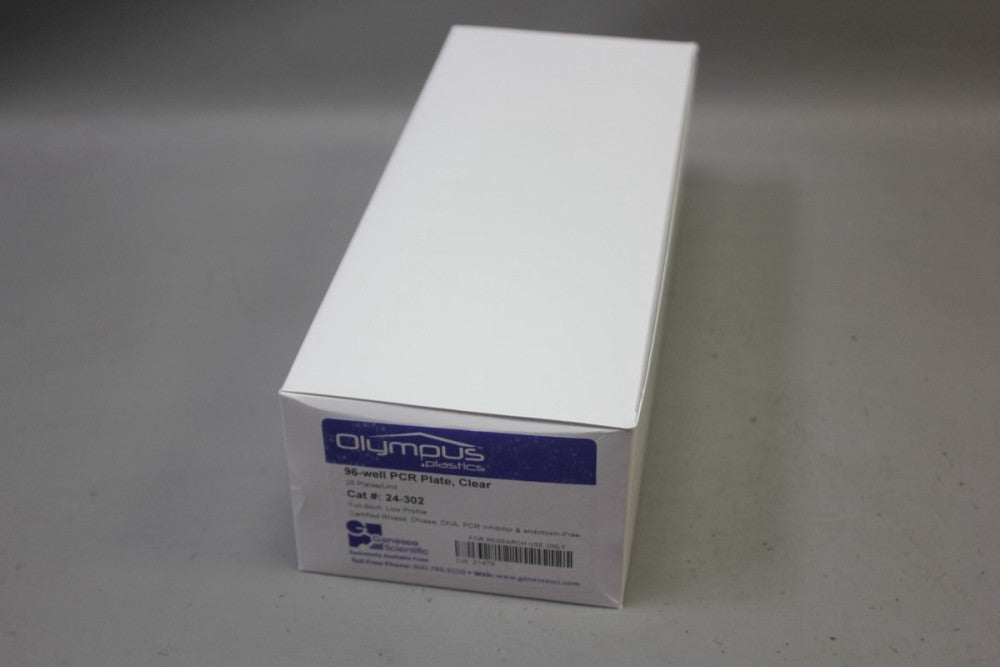 OLYMPUS 96 WELL PCR PLATE FULL SKIRT 24-302 25 PLATES