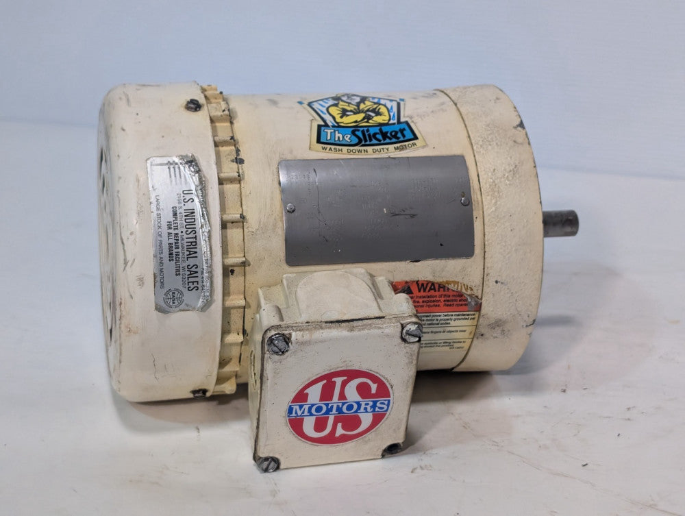 US Motors LR22132 The Slicker Washdown Duty Motor 1/2HP, 1725RPM, 3PH, 56C frame