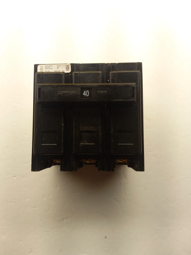 Eaton NSB BAB3040HT Miniature Circuit Breakers (MCBs) BA 3P 40A 240V 50/60Hz 3Ph