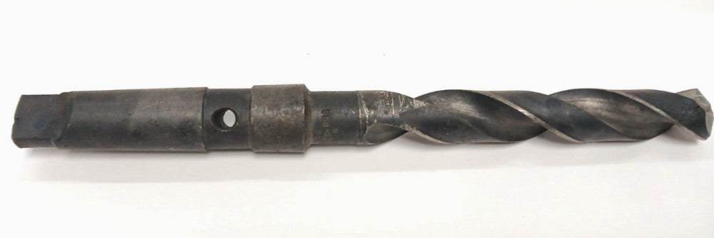 .758 TWIST DRILL BIT W/TAPER SHANK MT3 COOLANT THROUGH HS 2 FLUTE OAL 9-3/4"