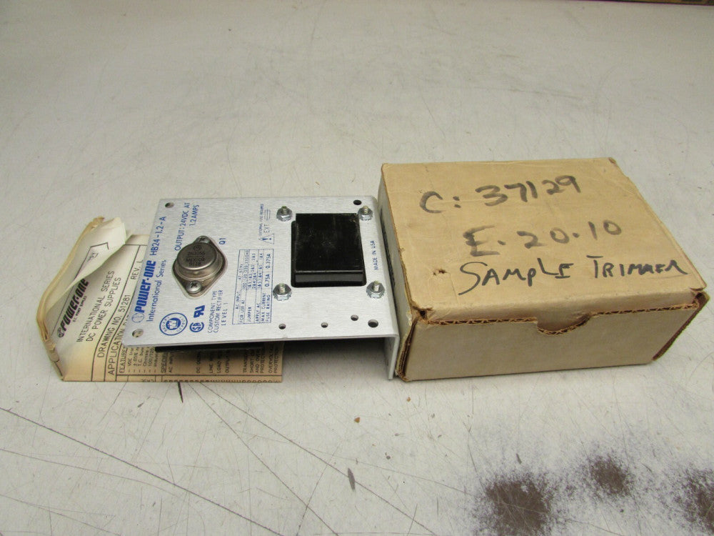 POWER-ONE HB24-1.2-A DC POWER SUPPLY IN- 100-240V OUT-24V@1.2A NEW IN BOX !! 