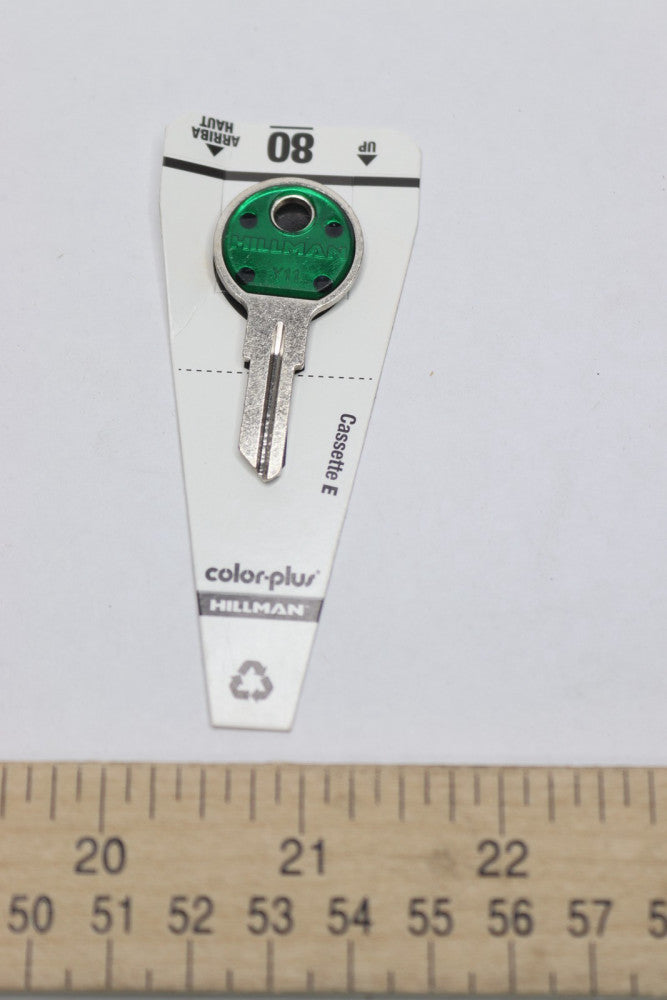 Hillman Traditional Key House/Office Key Blank Green 88908