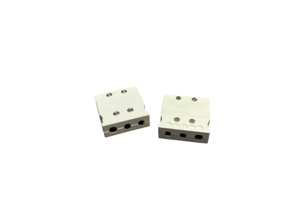 Thermocouple Jack, White, 3 Pin Qd