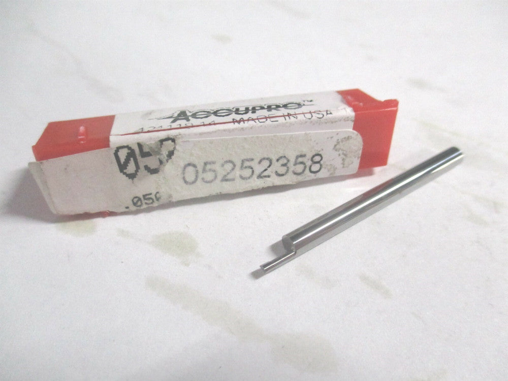 (ACC-BB050150) 0.05" x 0.15" x 1/8 x 1-1/2" OAL Bright Solid Carbide Boring Bar 