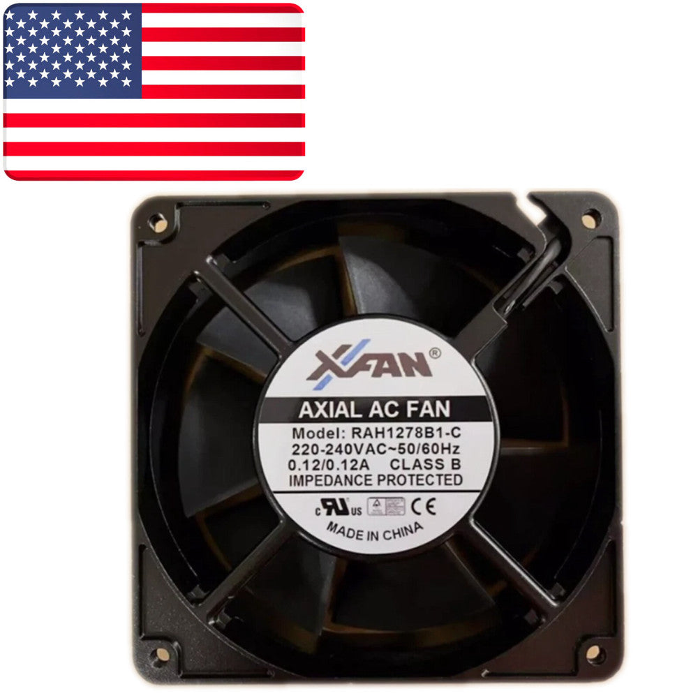New In Box XFAN RAH1278B1-C 12738 Cooling Fan 220-240V 0.12A- US Stock