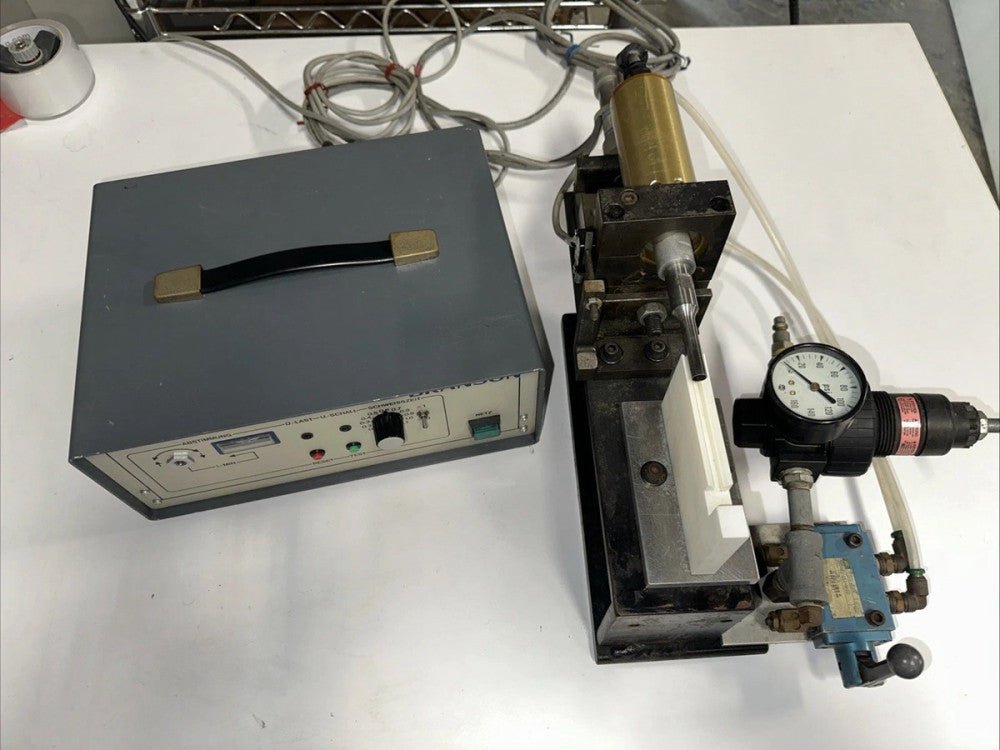 Branson Ultrasonic Welder And Horn, Used For Pen Assembly.