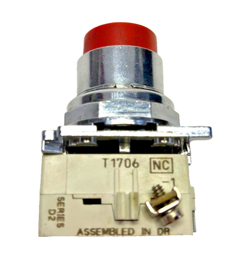 CUTLER HAMMER 10250T/91000T RED PUSH BUTTON SERIES D2