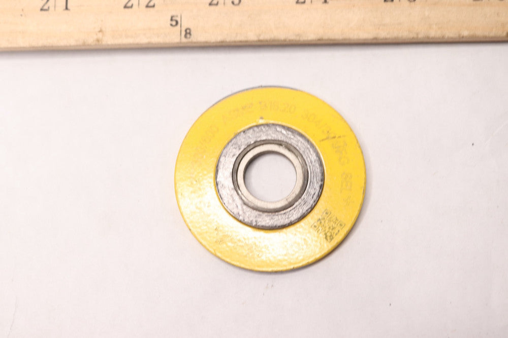 Flexitallic Spiral Wound Gasket Stainless Steel Yellow 300/600 ASME HPG 1/2"