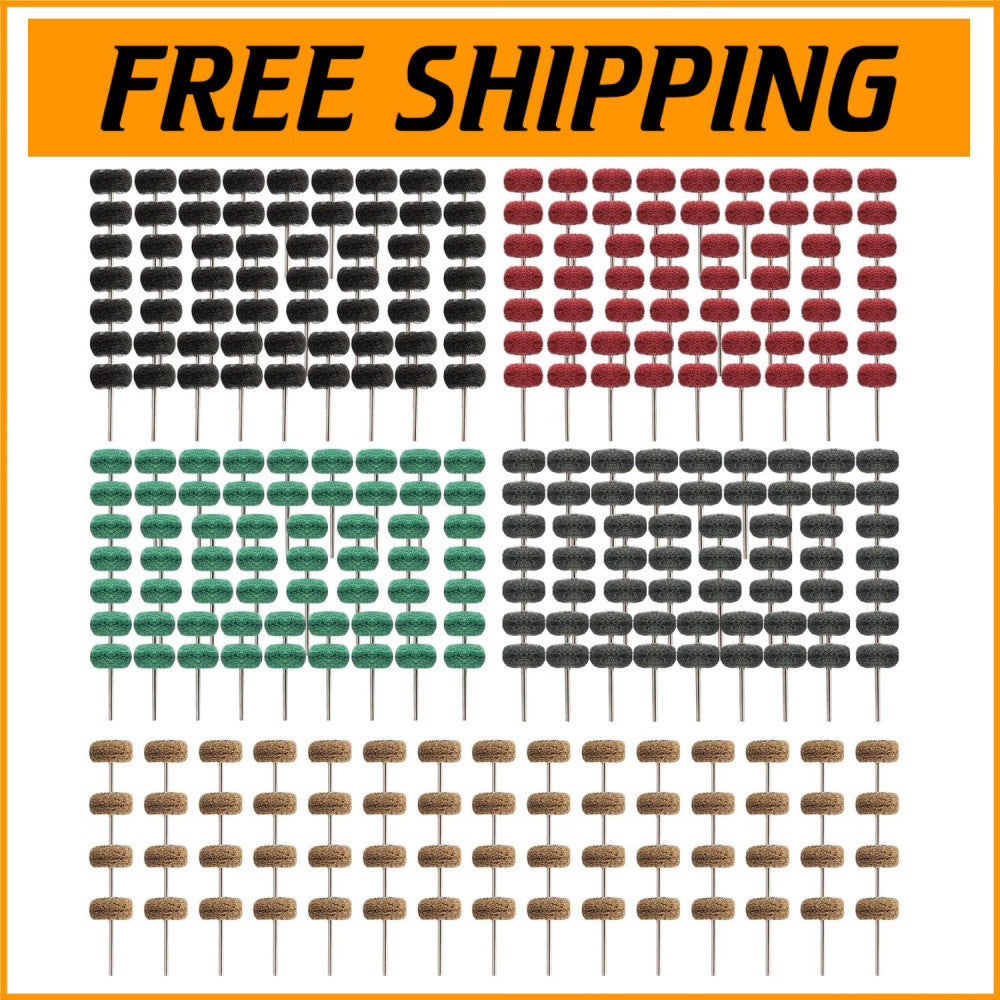 Versatile 1" Abrasive Buffing & Polishing Wheels - 300 Pcs for Detail Work