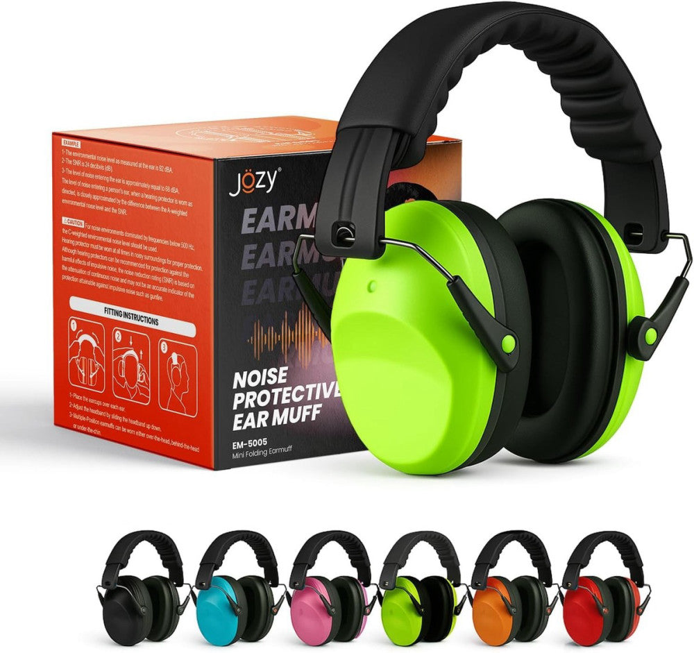 Jozy Noise Canceling Headphones for Kids, SNR 26dB Ear Protection Green 
