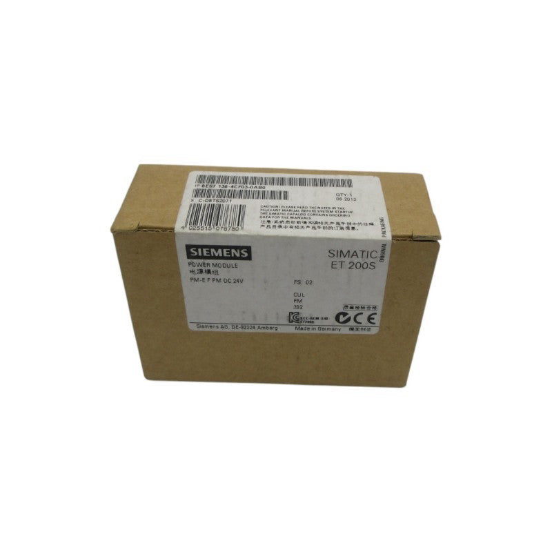 SIEMENS 6ES7138-4CF03-0AB0 24VDC NSFS