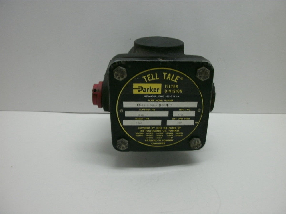 PARKER 10-S-74W-M-3-CC-1-75 HYDRAULIC FILTER CARTRIDGE #1216 ELEMENT #1507 NNB