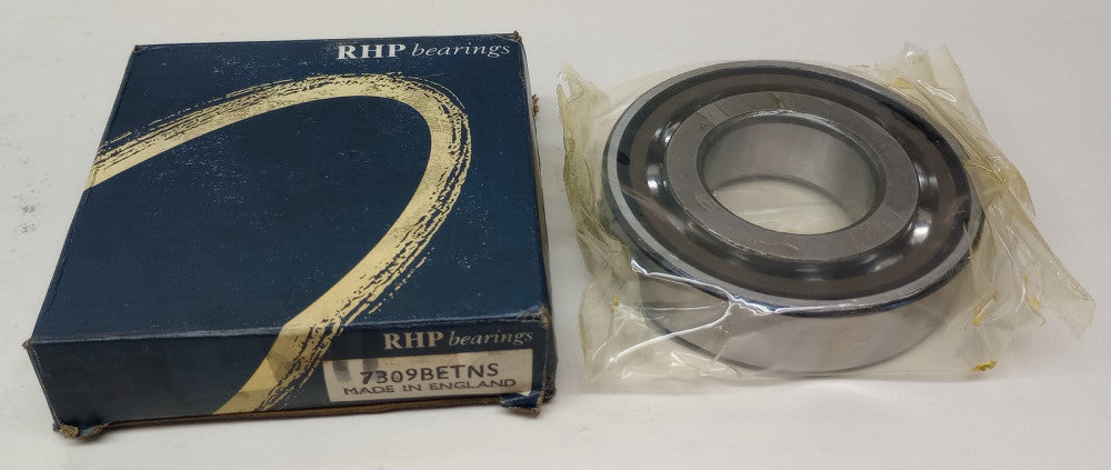 RHP 7309BETNS Angular Contact Ball Bearing 45 X 100 X 25mm 7309-BETNS