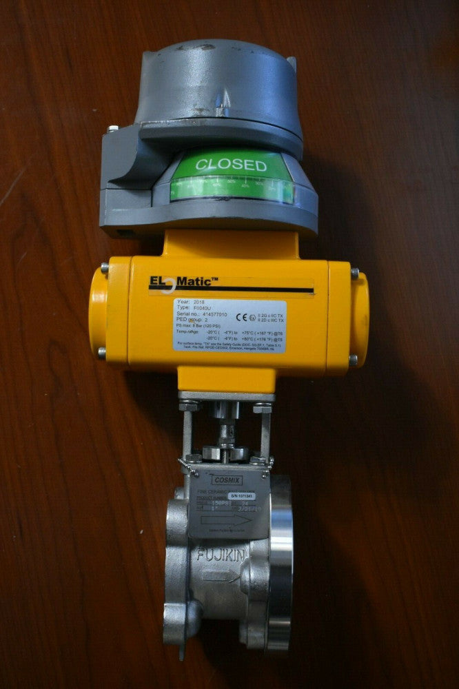 El-O-Matic F0040U Pneumatic Actuator 150 PSI, 1" Valve StoneL Quartz QX35E02NGA