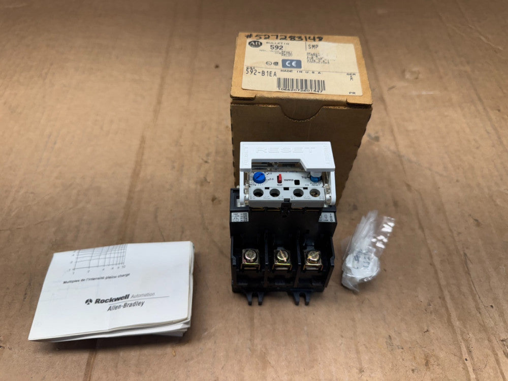 NEW IN BOX ALLEN-BRADLEY SMP OVERLOAD RELAY 592-B1EA SERIES A