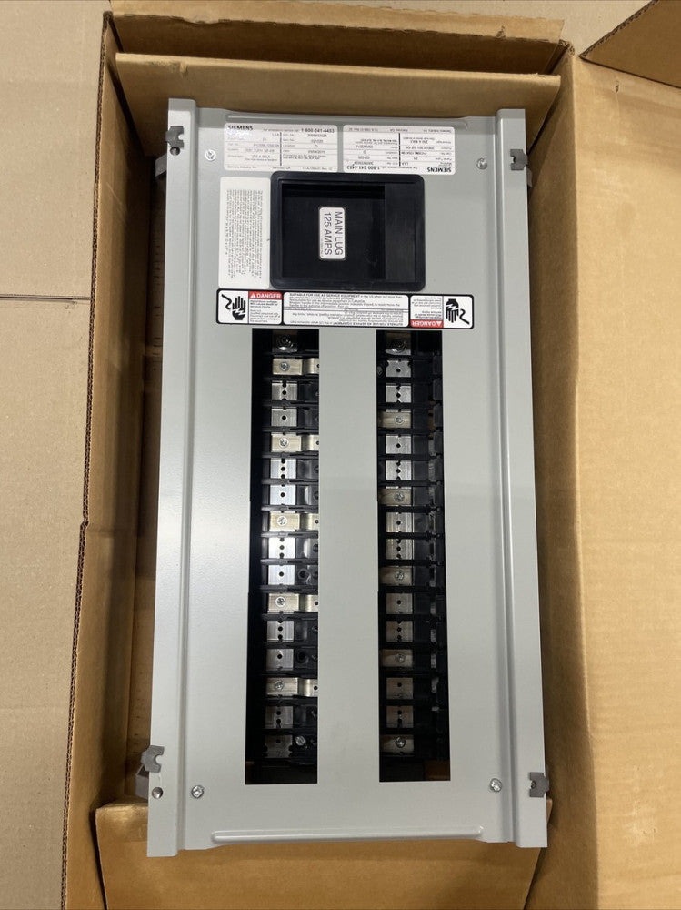 Siemens P1C30ML125ATSN  Main Lug Only Panel 250 Amp MAX  208/120V 3 PH 4W 125A