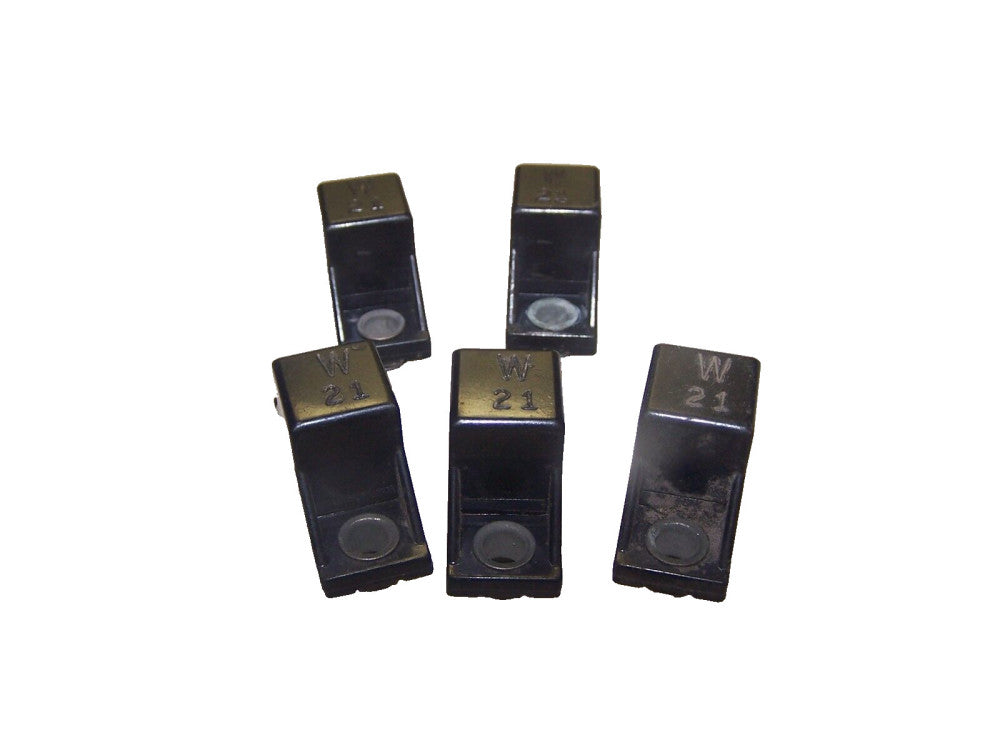 5) ALLEN BRADLEY W STYLE OVERLOAD HEATER ELEMENT  W21  LOT OF 5