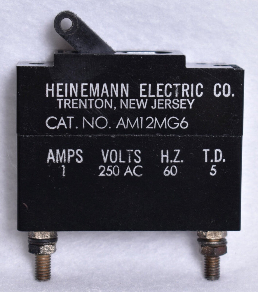 Heinemann Electric Circuit Breaker 1A 250V AC 60Hz  AM12MG6
