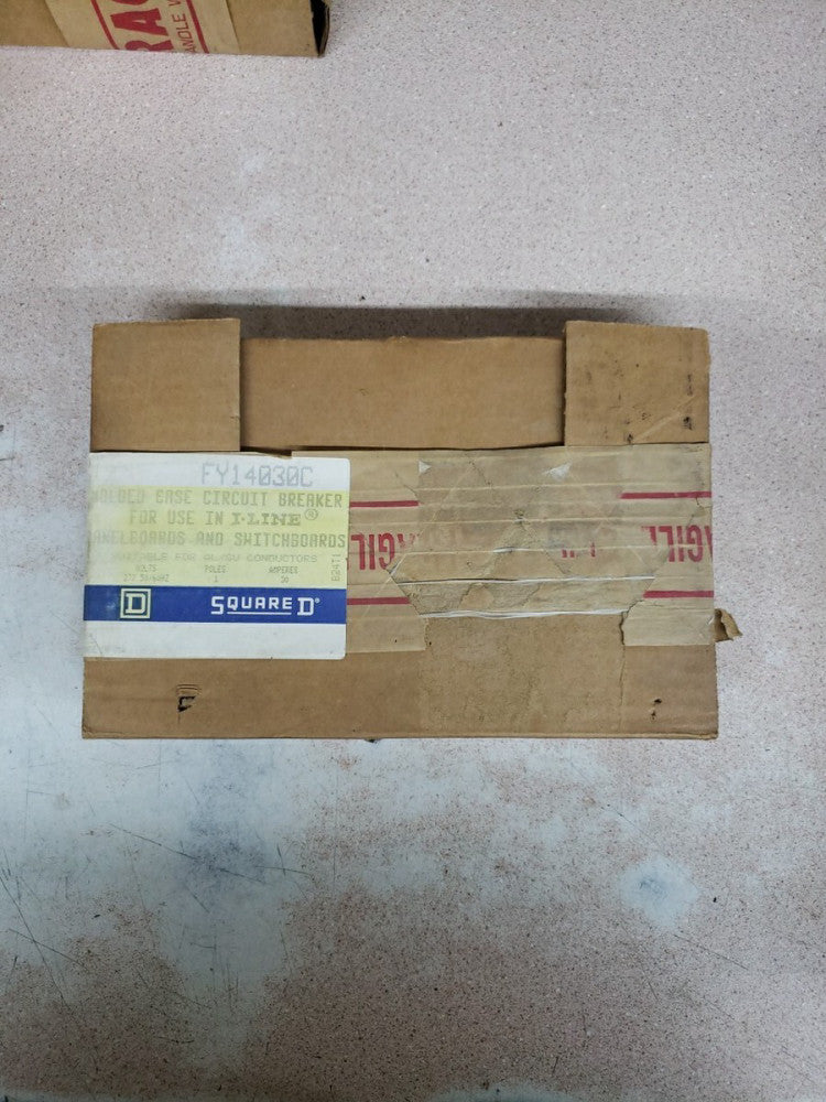 1) Square D FY-14030-C 30 Amp 277 VAC 1 Pole Circuit Breaker FY14030C