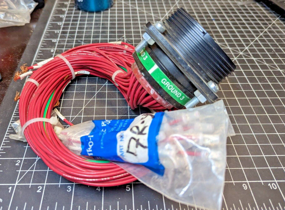 57 Pin Circular Connector With Wire 7R SPARES Used [A4B3]
