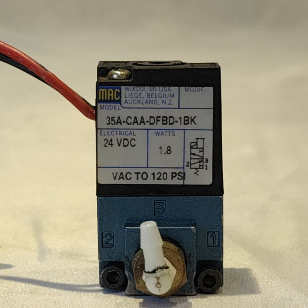 MAC Industrial Valve - 35A-CAA-DFBD-1BK - 24 VDC, 1.8 Watts