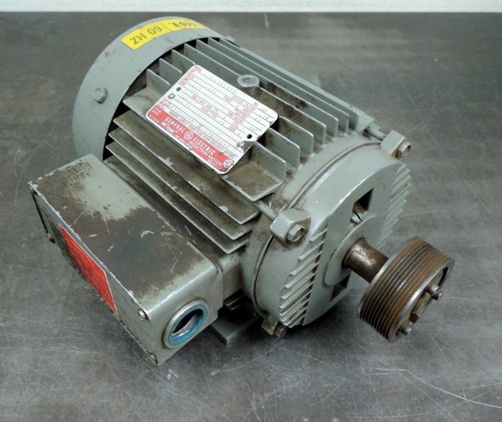 General Electric 5KR145AL377 Induction Motor 1 HP 1070 RPM 230/460 Volts